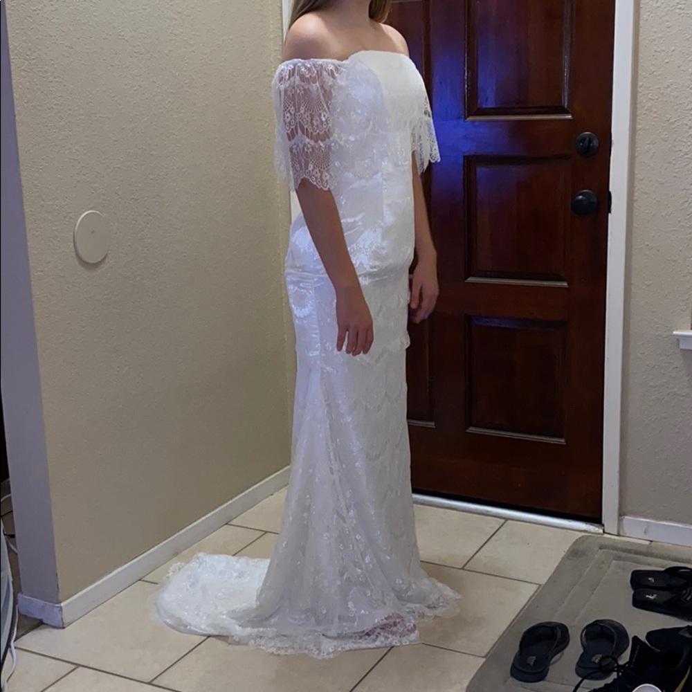 Brand New White Beach Wedding Dress never worn